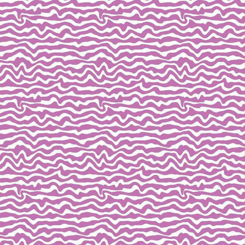 Seamless lavender and white wavy striped pattern