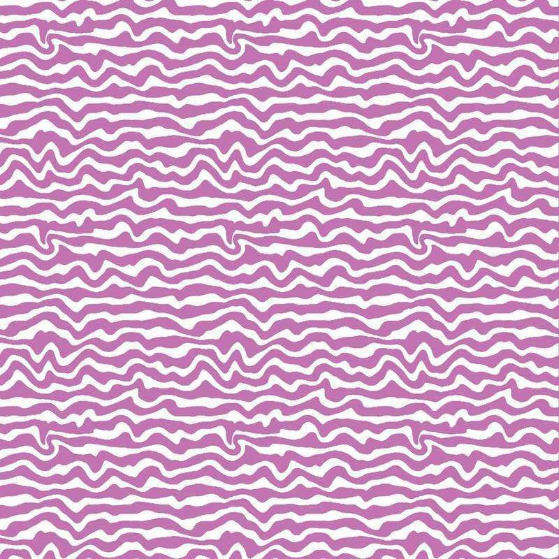 Seamless lavender and white wavy striped pattern