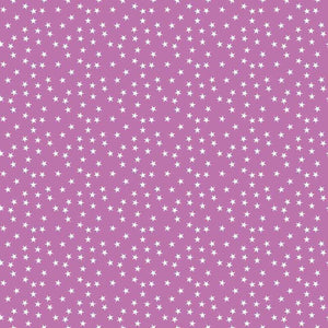 Pastel purple background with white star pattern