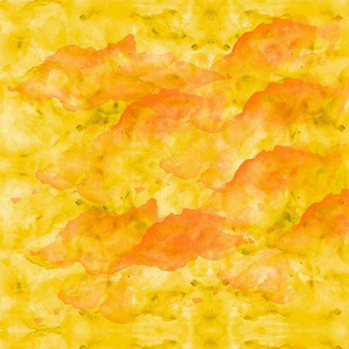 Abstract watercolor pattern in yellow and orange tones
