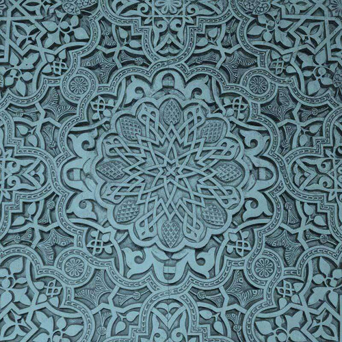 Detailed mandala pattern with a vintage finish