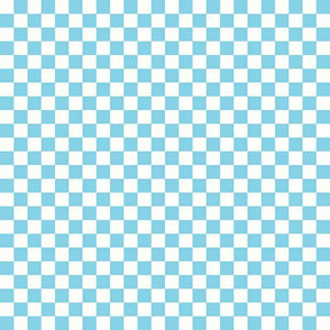 Blue and white checkered gingham pattern