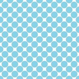 Blue polka dots on white background