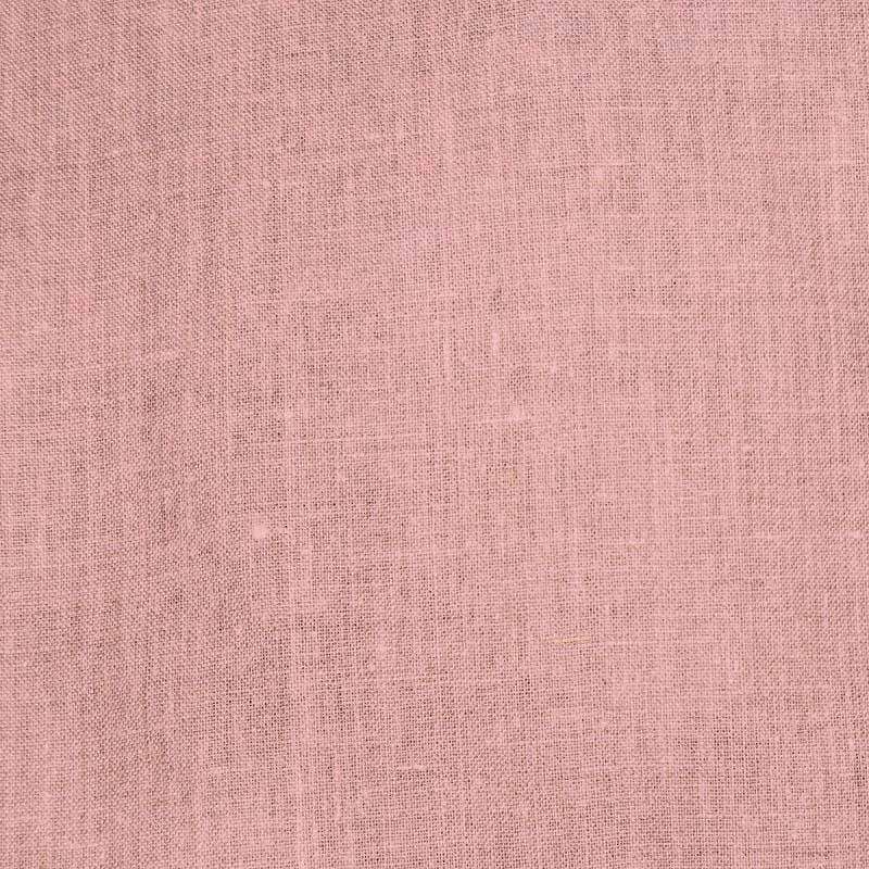 Textured linen fabric in soft dusky pink