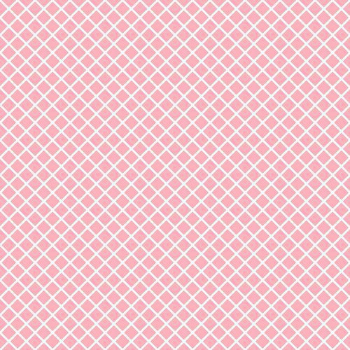 Pink and white crisscross pattern