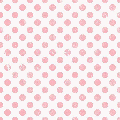 Stylized pink dots on a white background