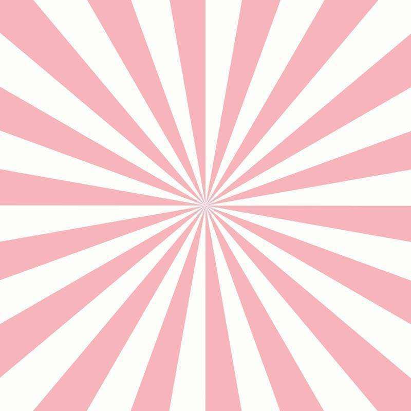 Radiating pink and white striped pattern