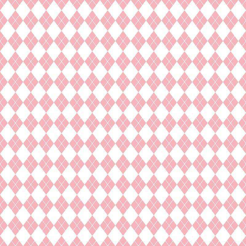 Seamless pink and white diamond pattern