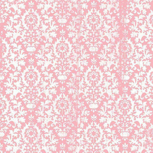 Classic damask pattern in pink and white