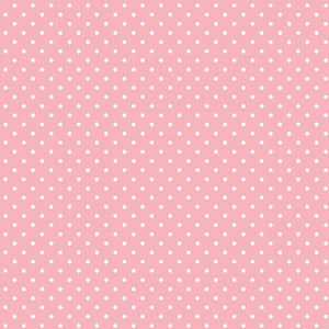 Pink background with white polka dots pattern