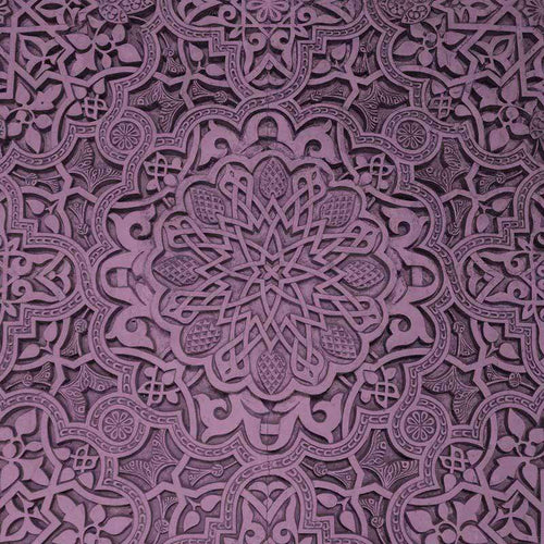 Intricate mauve mandala pattern