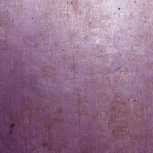 Textured dusty purple background with subtle scratches and marks