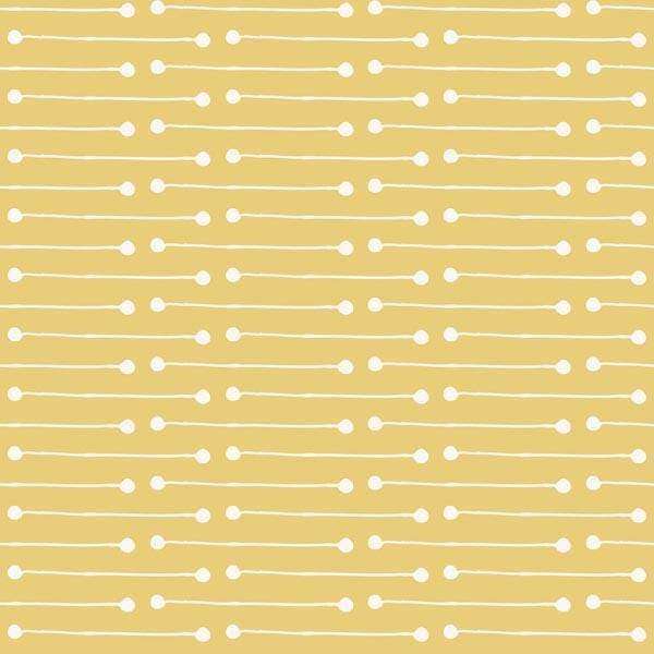Mustard yellow background with white dotted lines