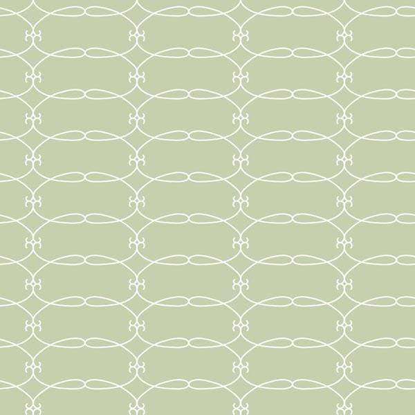 Green background with a white interlocking circles pattern