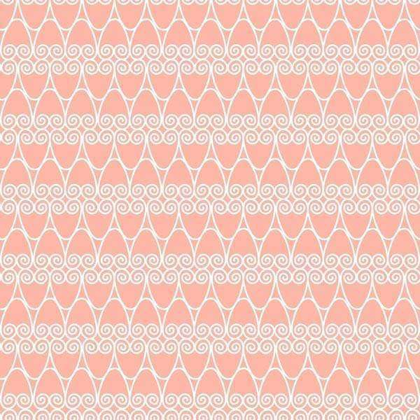 Pink and ivory art deco scale pattern