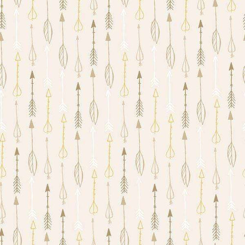 Bohemian style arrows pattern on a cream background