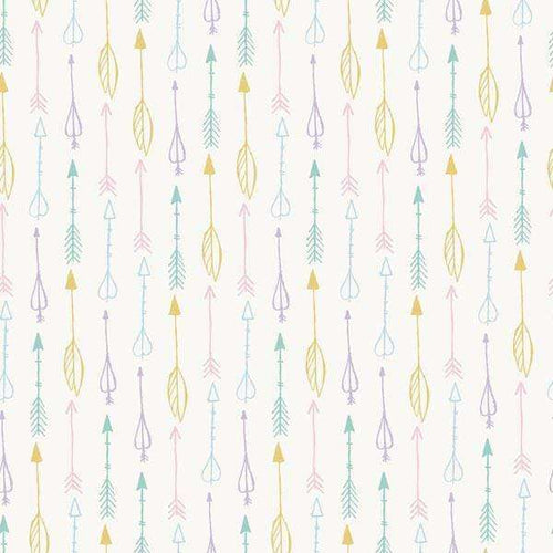 Assorted colorful arrow patterns on a light background