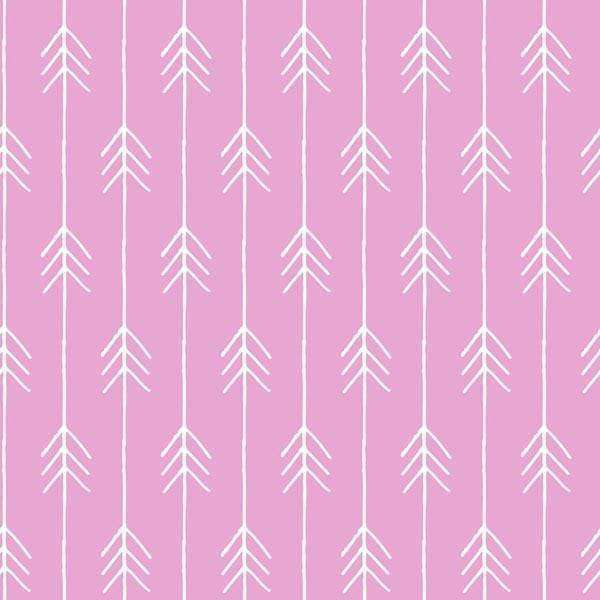 Vertical tree branch pattern on a pink background