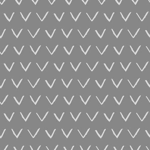 Monochromatic grey chevron pattern