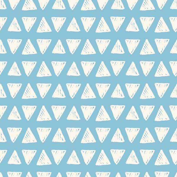 Repeated triangular pattern in serene blue and white