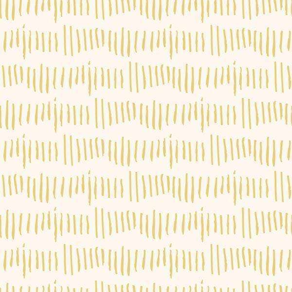 Abstract gold lines pattern on a cream background