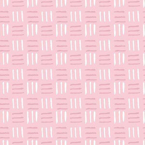 Abstract blush pink background with white and darker pink brushstroke pattern