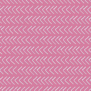 Geometric zigzag pattern in pink and white