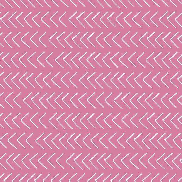 Geometric zigzag pattern in pink and white