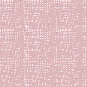 Abstract hand-drawn stitch pattern in mauve