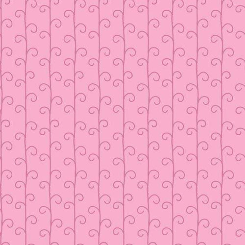 Pink background with delicate swirl patterns