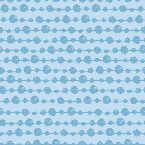 Repeated blue dot pattern on light blue background