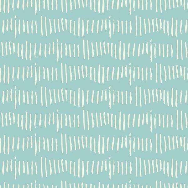 Abstract white linear brushstrokes on a teal background
