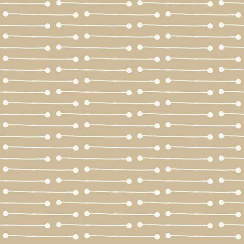 Horizontal rows of white oval dots on a beige background