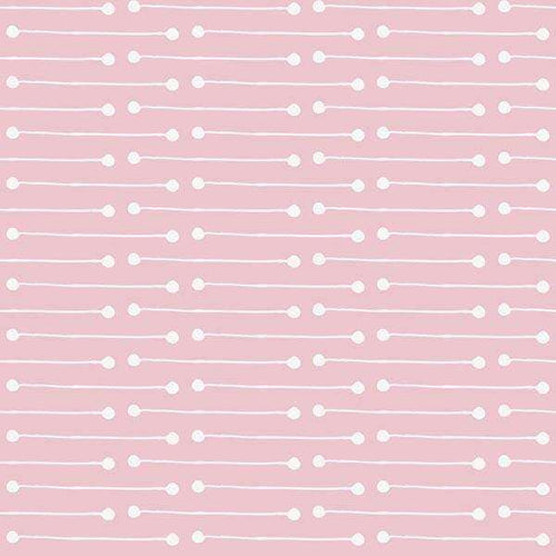 Pink background with rows of white bone patterns