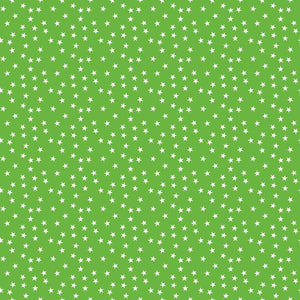 Green background with small white star pattern