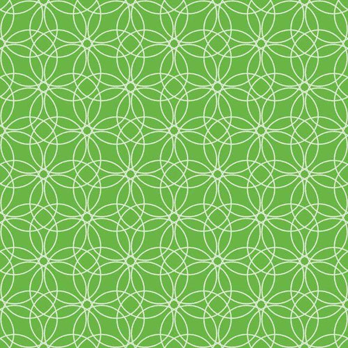A seamless green floral lattice pattern