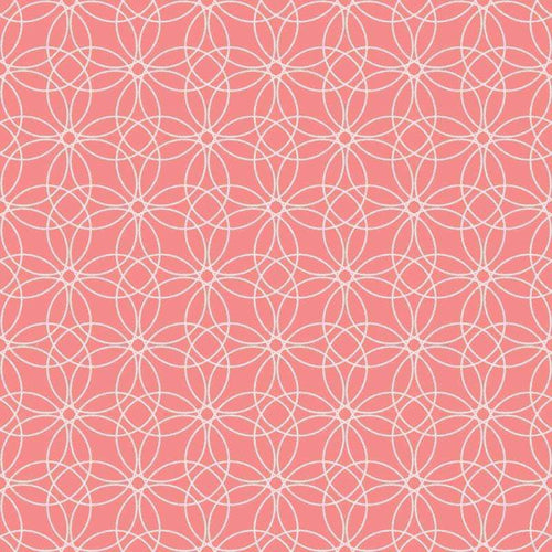 Abstract geometric pattern in pink and white