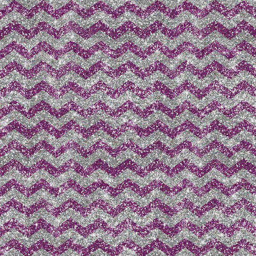 Glittery purple and white chevron pattern