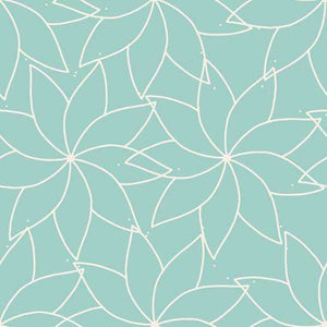 Simplistic floral pattern on a pastel background
