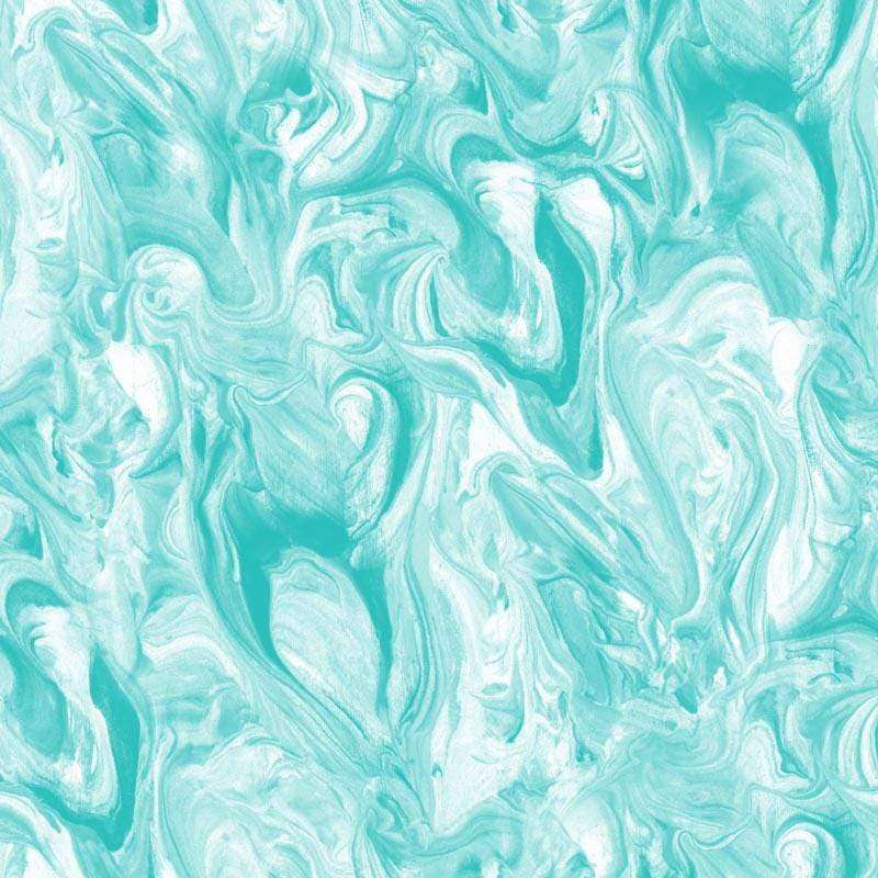 Abstract aqua and white swirling pattern