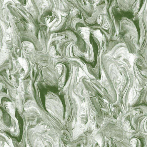 Abstract swirled marble pattern in shades of green