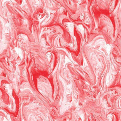 Abstract red and white marbled pattern