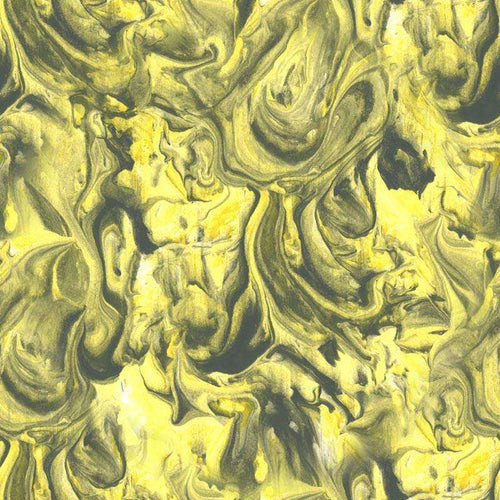 Abstract marbled pattern in shades of yellow and grey