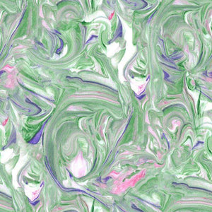 Abstract marble pattern in pastel greens and pinks