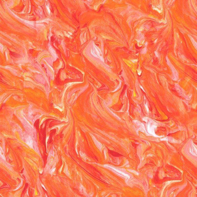 Abstract marbled pattern in sunset colors