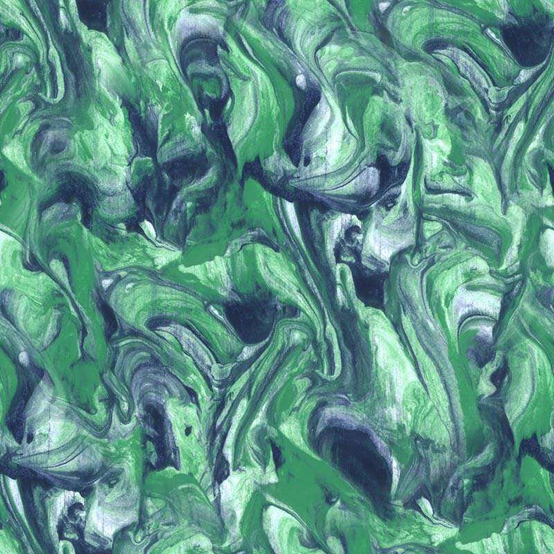 Abstract green and gray marbled pattern