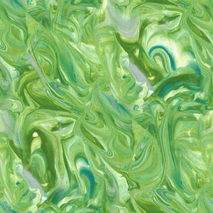 Abstract green marbled pattern