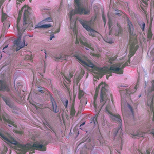 Abstract marbled pattern with swirls in shades of pink and purple