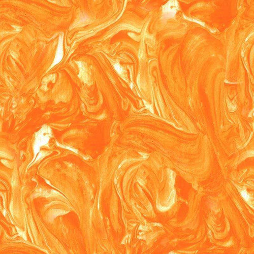 Abstract marbled pattern in shades of orange