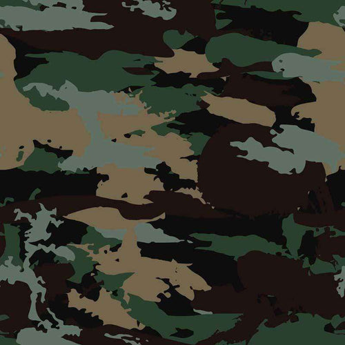 Abstract camouflage pattern with organic shapes